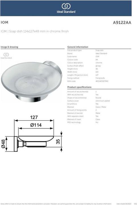 Produktbild Ideal Standard IOM satiniertes Glas