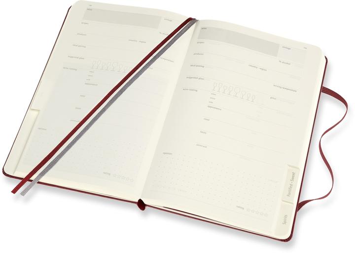 Image du produit Moleskine Passion Journal L/A5, Vin, couverture rigide, Darkred (A5, Règle spéciale, Couverture rigide)