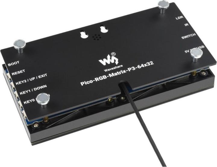 Actual product image WaveShare Digital RGB Matrix Clock for Rasperry Pi Pico 64x32