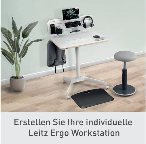 Actual product image Leitz Ergo Compact Workstation Height-adjustable desk (80 x 60 x 75 cm)