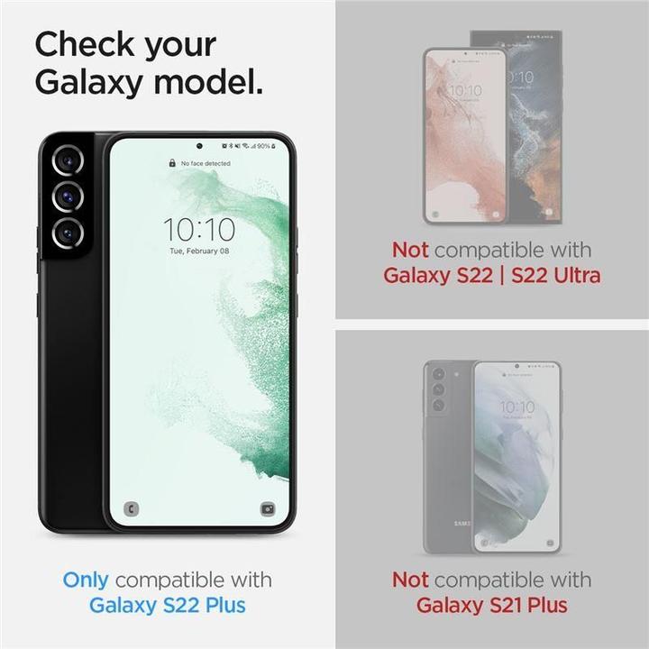 Image du produit Spigen Verre Trempé Glass.Tr Ez Fit 2-Pack Galaxy S22+ Plus (1 pièce(s), Samsung Galaxy S21)