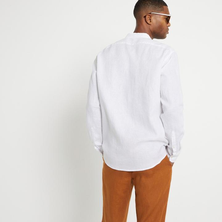 Produktbild La Redoute Collections Gerades Leinenhemd Signature mit Stehkragen (M)