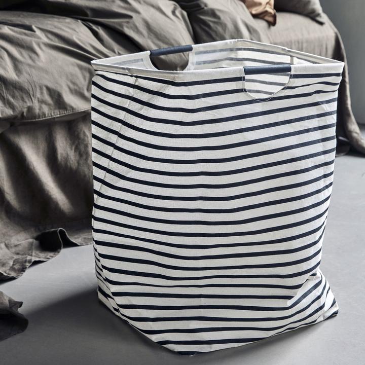 Actual product image House Doctor Laundry bag, HDstripes, black/white
