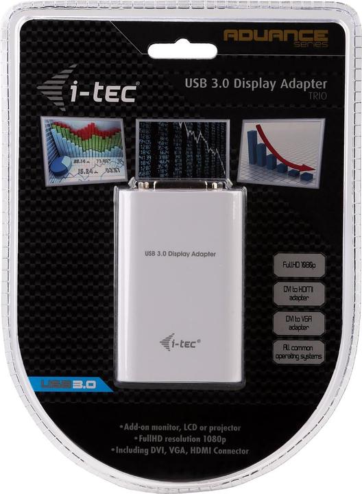 Actual product image i-tec USB 3.0 Advance Display Adapter TR (DVI, 8.43 cm)