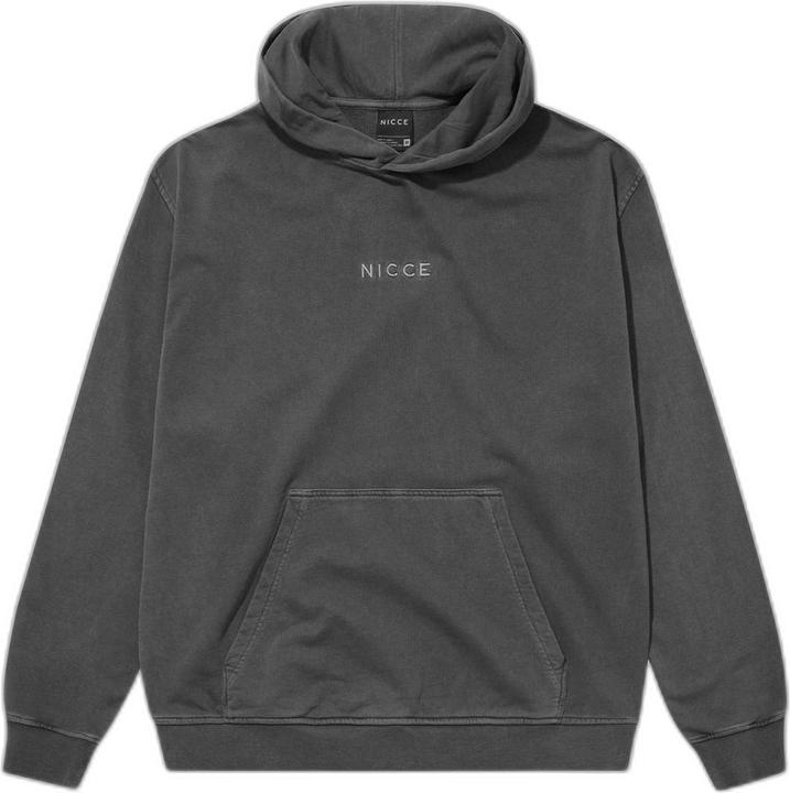 Nicce kapuzenpullover garment dye mercury (XS)