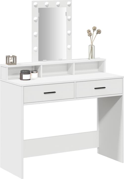 Image du produit VidaXL Coiffeuse Blanc MDF 100 x 41 x 140 cm Coiffeuse