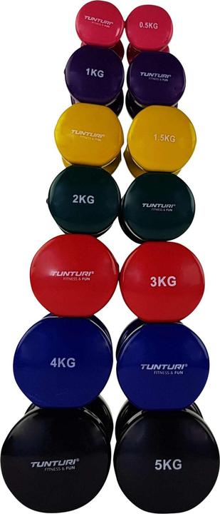 Immagine prodotto Tunturi Vinyl Kurzhanteln (2 x 3 kg)