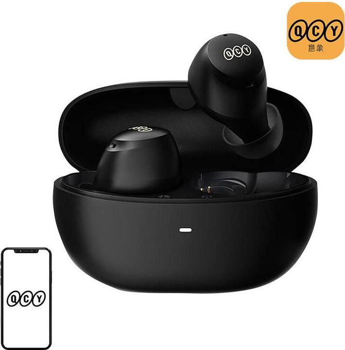 Actual product image QCY Wireless Earphones TWS HT07 ANC (black) (ANC, 32 h, Wireless)