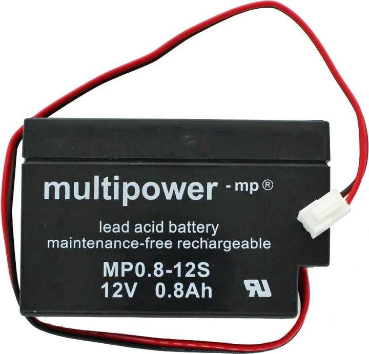 Produktbild Multipower MP0,8-12 Blei-Akku mit JST Stecker, MP0.8-12S (12V)