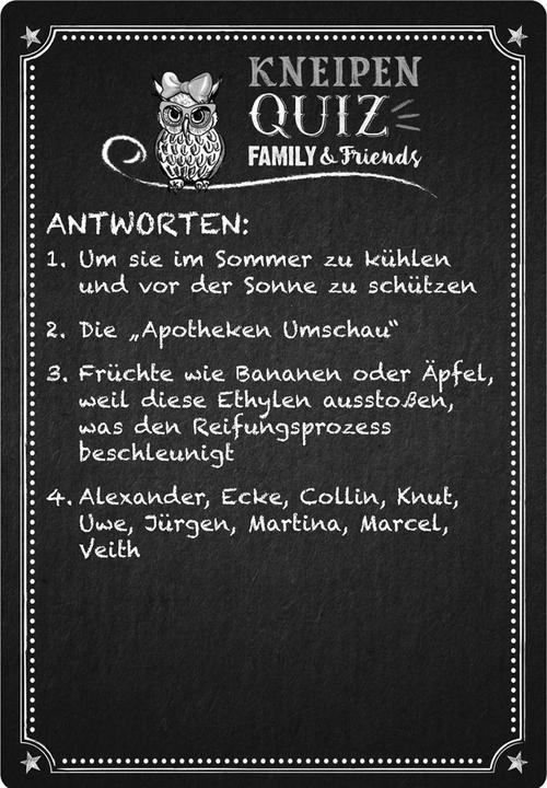 Actual product image Pub Quiz - Family & Friends Special (German)