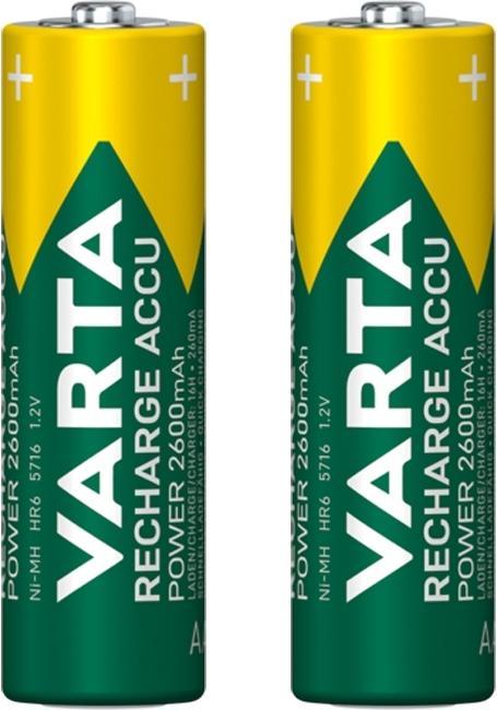Produktbild Varta Recharge Accu Power (2 Stk., AA, 2600 mAh)