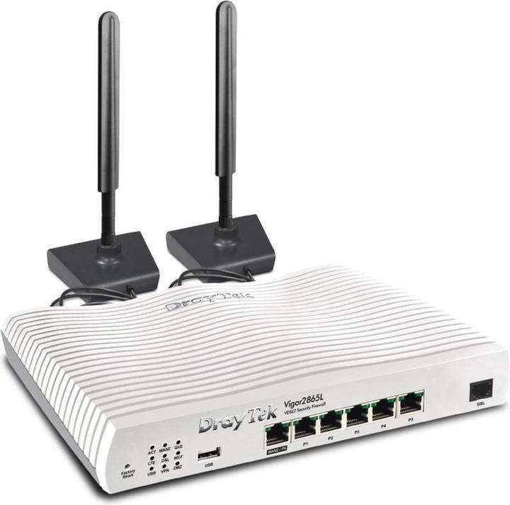 Actual product image Draytek Vigor 2865L LTE (4G) modem with Dual SIM card slot