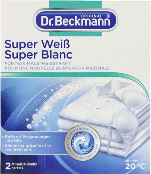 Actual product image Dr. Beckmann Super White (2 Washing cycles, Washcloths)