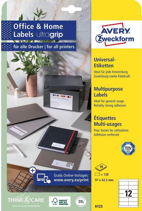 Image du produit Avery Étiquettes universelles