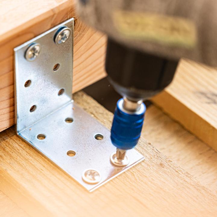 Actual product image Helpmate Lochplattenwinkel (Perforated plate angle, 12 pcs.)