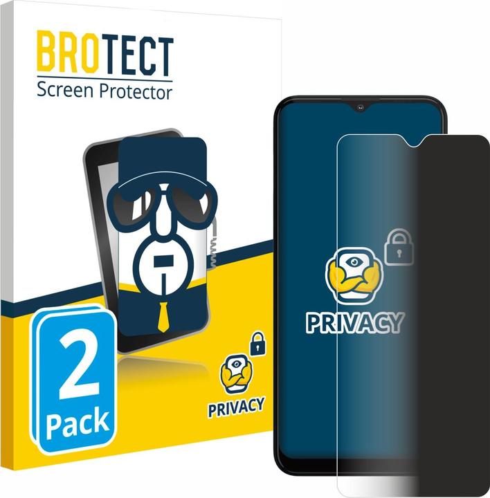 Actual product image BROTECT Anti-spy privacy film Blue light protection film (2 Piece, Motorola Moto G10)