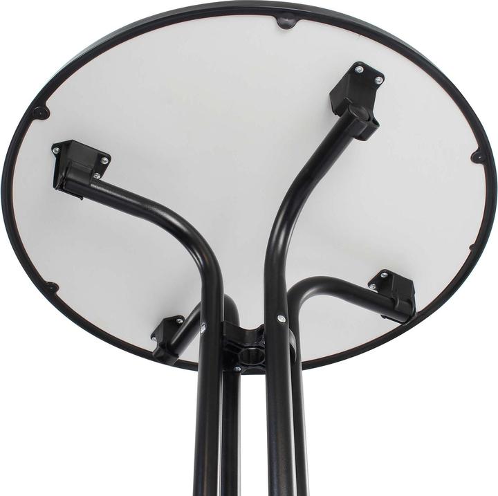 Actual product image Wiltec Toboli folding bistro table black Ø 80 cm high table bar table party table round