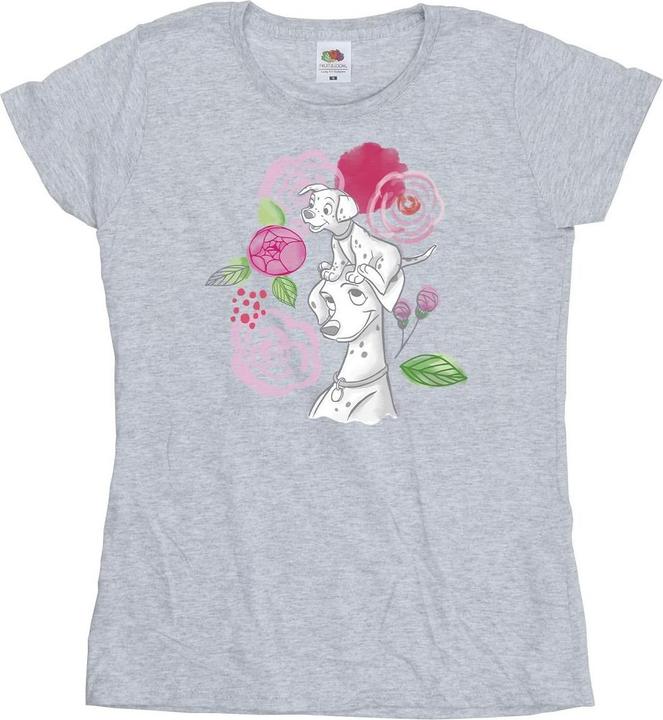 Immagine prodotto Disney 101 Dalmatians Flowers Maglietta Donna (L)