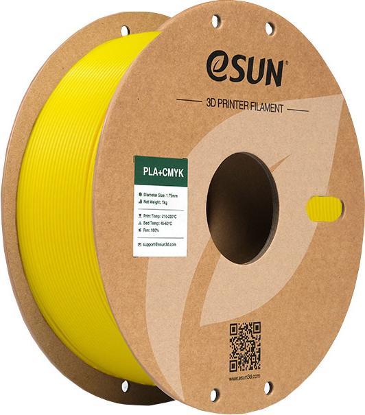 Produktbild eSUN PLA+ Gelb CMYK Filament Hueforge 1.75mm 1Kg (PLA+, 1.75 mm, 1000 g, Gelb)