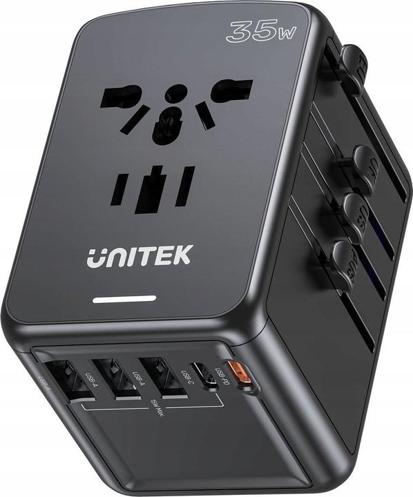 Unitek riad Caricabatterie da viaggio UE/USA/UK/AUS PD 35W (35 W)