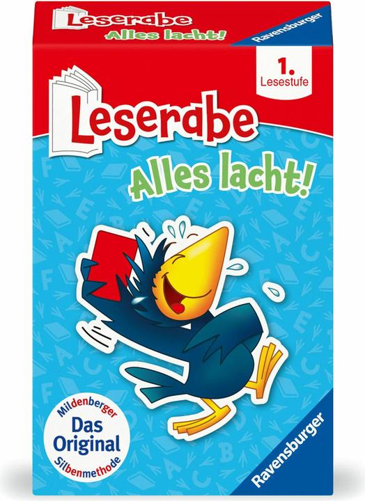 Actual product image Ravensburger 23496 - Leserabe - Alles lacht - Card game for learning to read with fun - 1st grade (German)