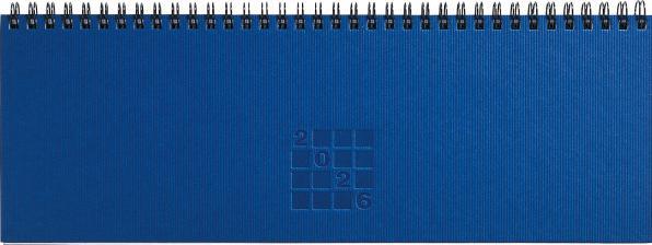 Immagine prodotto Simplex Tisch-Querkalender Septant 30.7 x 10.5 cm, 2026, Blau (29 x 10,5 cm, Tedesco)