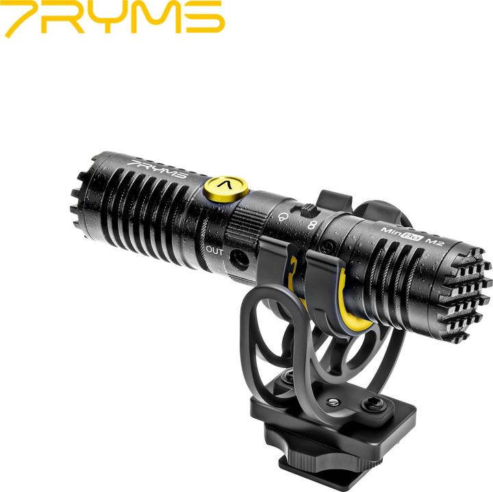Image du produit 7Ryms Microphone bidirectionnel bidirectionnel Mini Shotgun (Pour caméra interface 3.5mm TRS)