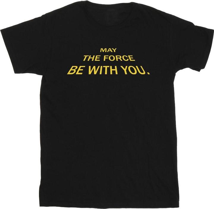 Produktbild Star Wars May The Force Opening Crawls TShirt (5XL)
