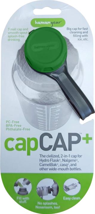 Produktbild humangear Flaschendeckel' capCAP+' für Ø 5,3 cm grün