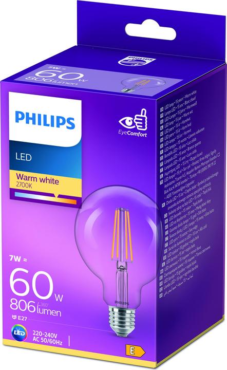 Produktbild Philips Kugel (E27, 7 W, 806 lm, 1 x, E)