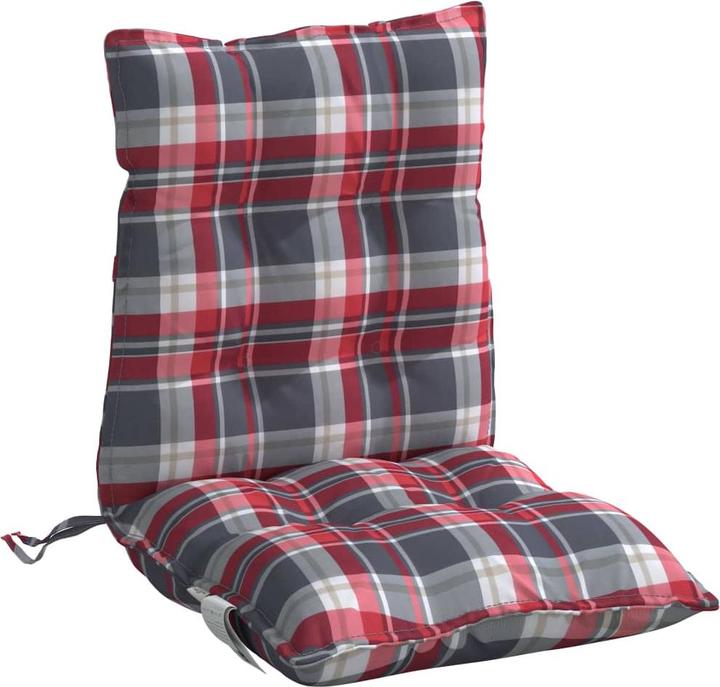 Actual product image VidaXL Low backrest cushions 4 pcs. Oxford fabric (100 x 50 x 7 cm)