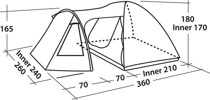 Produktbild Easy Camp Corona 400 (Kuppelzelt, 6.20 kg, 4 Personen)