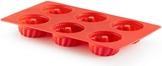 Image du produit Lékué Backform 6er Gugelhopf rot, Ø7 cm h: 3.5 cm, Geschenkbox (7 cm)
