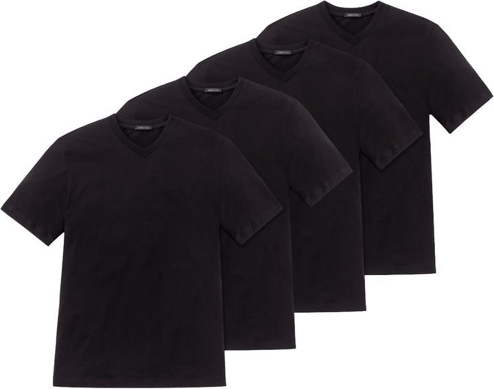 Produktbild Schiesser 4er Pack American T-Shirt V-Ausschnitt (L)