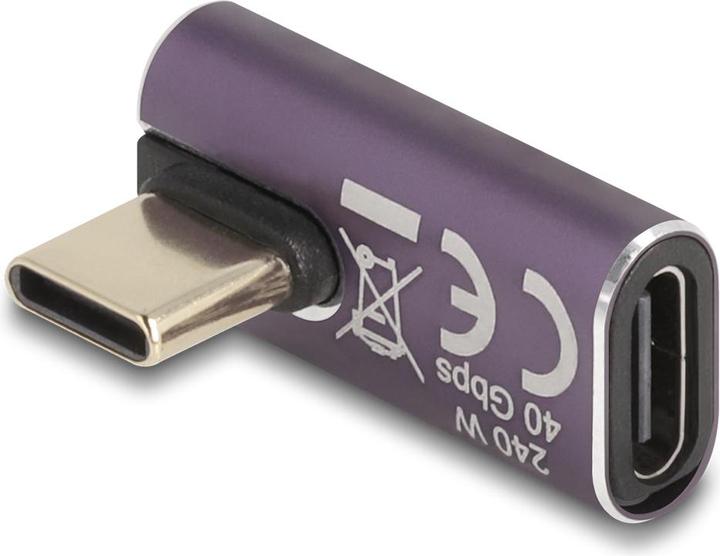 Image du produit Delock Adaptateur USB 40 Gbps USB Type-C PD 3.1 240 W mâle z (USB-C, 2.50 cm)
