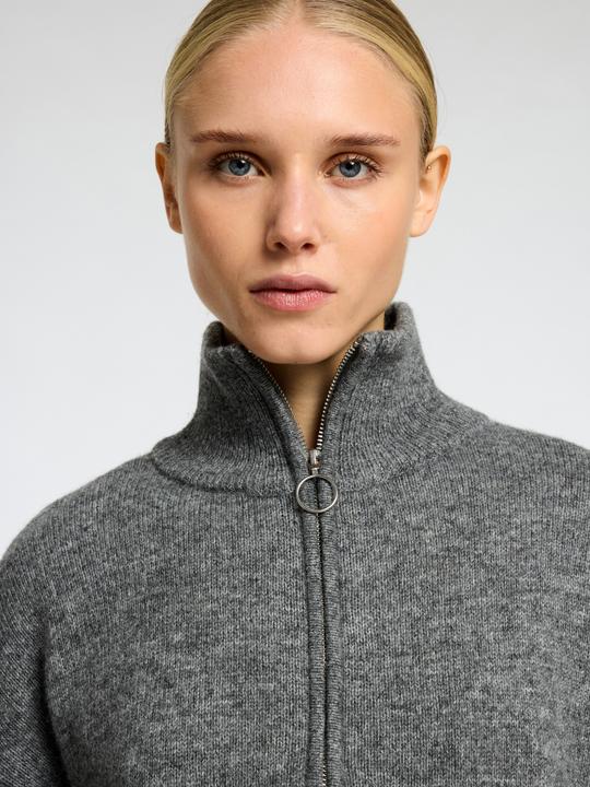 Image du produit Selected Femme Pull demi-zip en tricot (L)