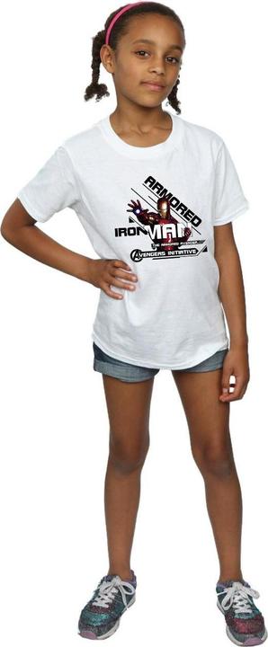 Image du produit - T-shirt IRON MAN ARMORED AVENGER - Fille (128)