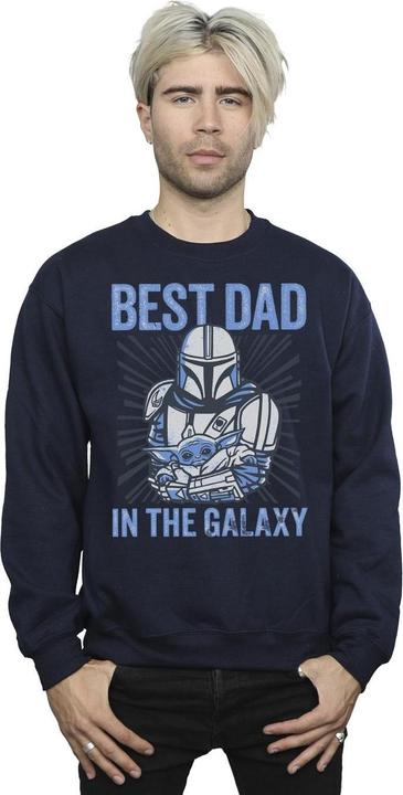 Produktbild Star Wars Mandalorian Best Dad Galaxy Sweatshirt (XXL)