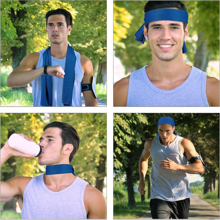 Actual product image Relaxdays Cooling Towel Set, Pack Of 2