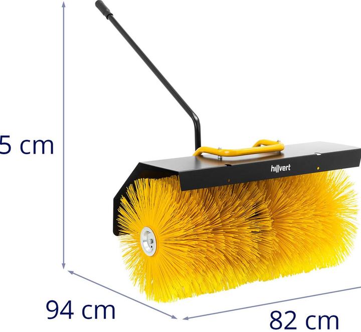 Immagine prodotto Hillvert Spazzatrice per motocoltivatore HT-WB-650 - Larghezza di lavoro820 mm