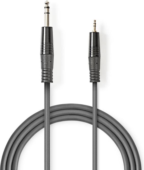 Image du produit Nedis Câble audio stéréo 6,35 mm mâle - 3,5 mm mâle (3 m)