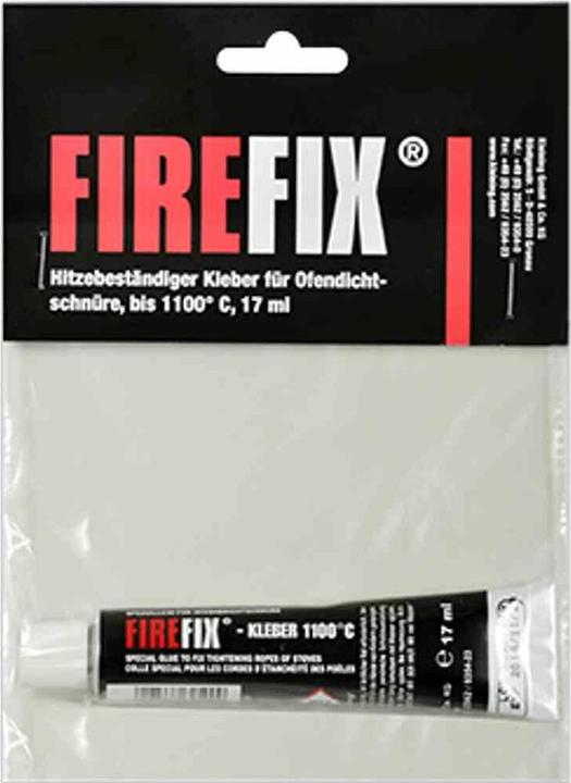 FireFix Tube de colle spéciale résistant à la chaleur pour les cordons d'étanchéité des fours (3 x 0,5 x 12 cm)