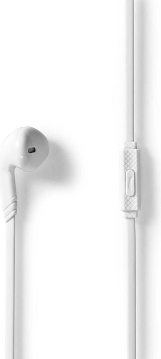 Produktbild Nedis Kopfhörer mit Kabel | 3.5 mm | Seillänge: 1.20 m | Eingebautes Mikro | Weiss (Kabelgebunden)