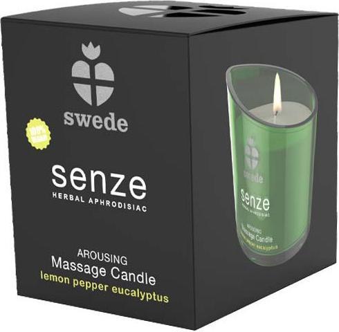 Actual product image Swede Senze Arousing Massage Candle Lemon Pepper Eucalyptus 150 ml (150 ml)