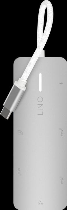 Image du produit LINQ Connects 8in1 PRO USB-C Multiport Hub 140W (USB-C, 8 Ports)
