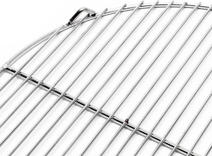 Produktbild Wiltec Grillrost Edelstahl rund Ø 80 cm Rost V2A Grillgitter Rundgrill Schwenkgrill
