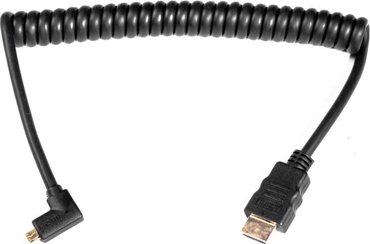Actual product image Caruba HDMI MicroHDMI Spring cable angled (HDMI)