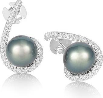 Produktbild Breuning OHRSCHMUCK - TAHITI-Z.-PERLE/Brill. 1,265 Ct. H/si (750/18 K Gold)