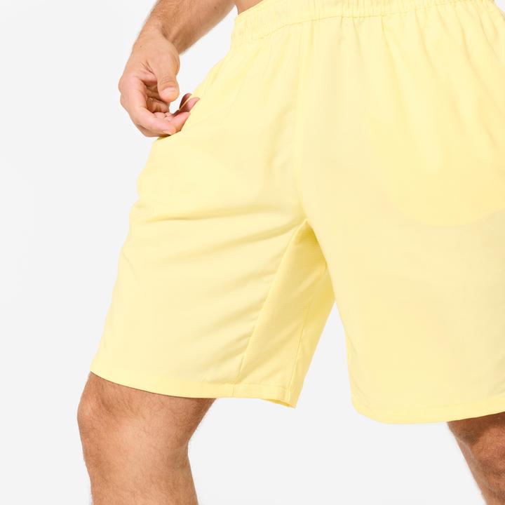 Produktbild Domyos Shorts Reissverschlusstaschen - hellgelb (S)