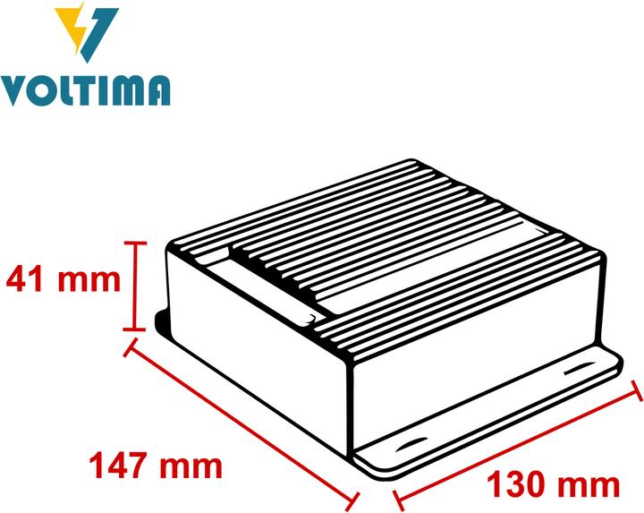 Actual product image Voltima SCN20 MPPT Solar Charge Controller 12V/24V 240Wp/480Wp 50V 20A